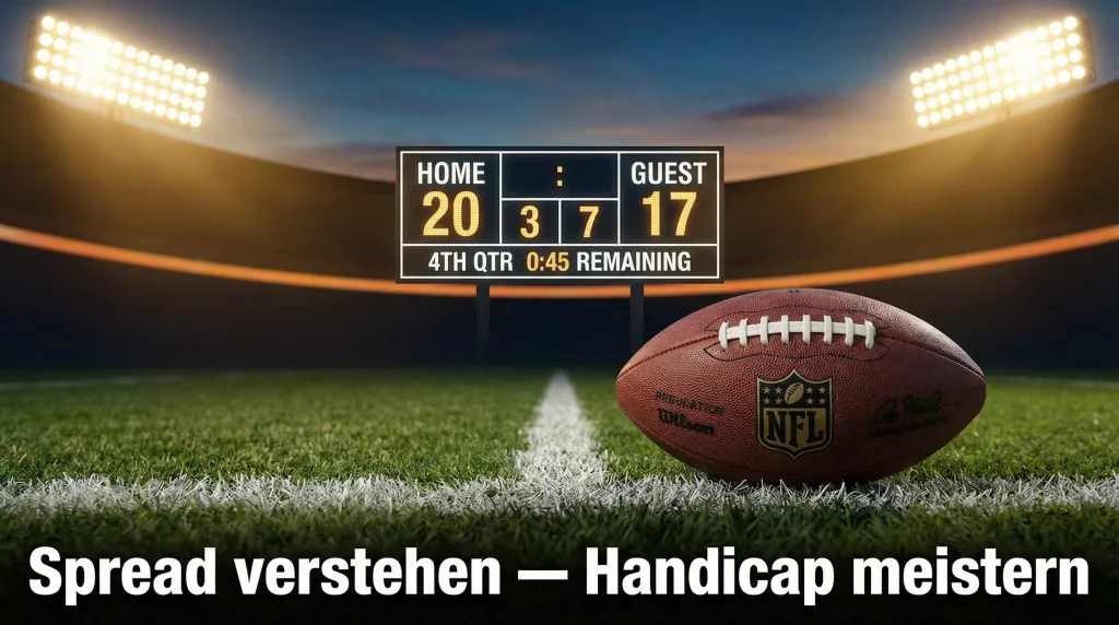 NFL Spread Wetten erklärt — Handicap-System und Key Numbers